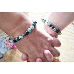 Liefdesarmband Labradoriet Jaspis Turkoois